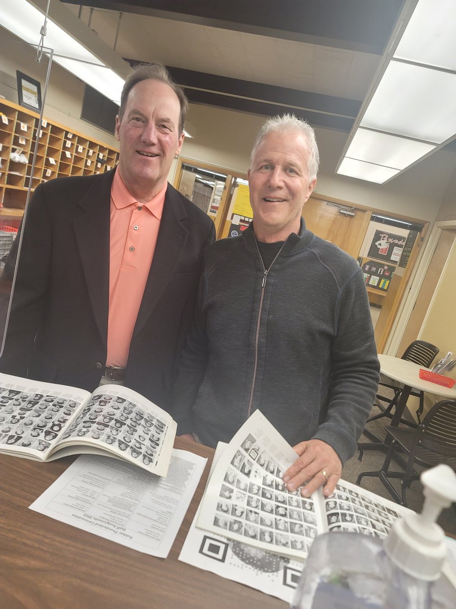 SacajaweaMs's tweet photo. Once a Thunderbird...always a Thunderbird. Two members of the class of 73 and 74 were in the house today!! It was a pleasure meeting you and learning more about our school.  Guess what they sold at a little stand in the front halll back in 73-74.....NM you'll never guess.🤣🤣 https://t.co/o6Q42FjPkV