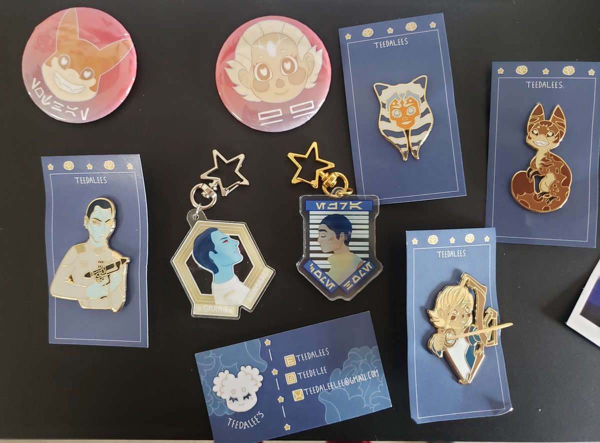 LovesMicki's tweet photo. Got my order from @teedelle . I love everything, especially the Omega, Thrawn and the Loth Cat,.so yeah everything! If you love any of this you can get it from her shop
https://t.co/lGOzfmgJjx https://t.co/dtJJc2I4kz
