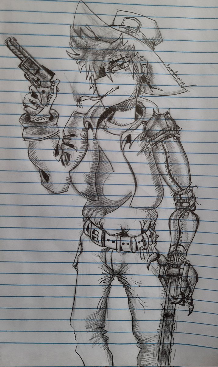 Markzada_1's tweet photo. Primeiro post de desenho aqui, sendo ele o meu personagem de um rpg que estou participando.

:P https://t.co/LZG1QN8osM