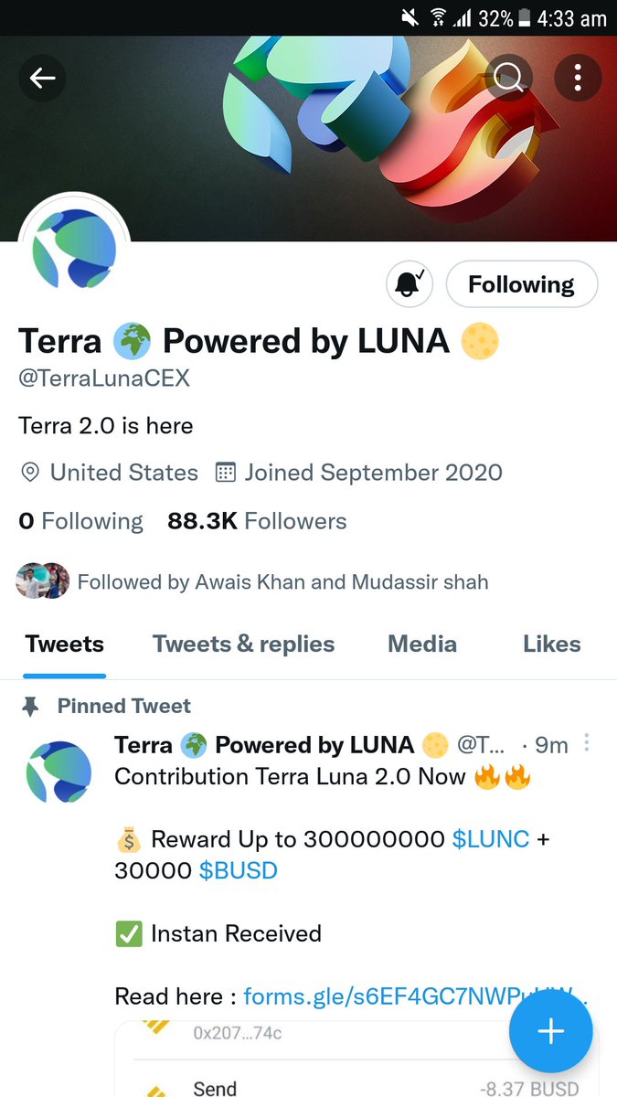 SyedSad63210221's tweet photo. @TerraLunaCEX @TerraLunaDEX Done https://t.co/tF2C0QzbnF