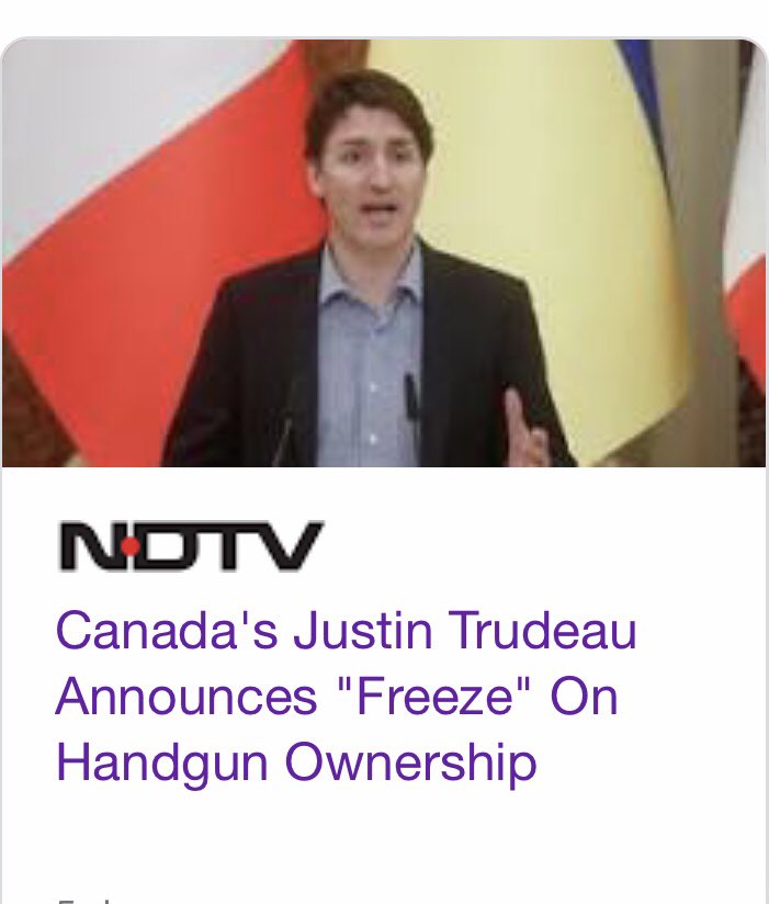 LovelyGigi33's tweet photo. @VeBo1991 Right after
Justin Trudeau Announced “Freeze" On Handgun Ownership
That’s why the #DemocRats in power Planning to take your guns away, before the government puts its boots on your back
#WakeUpAmerica
#DoNotAllowIt https://t.co/C65XQJfyas