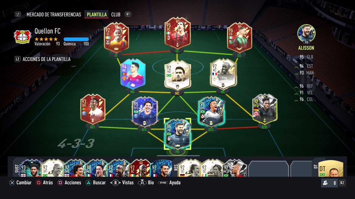 20-0 en los TOTS Ultimate y mejor no hablar de las recompensas.... con este equipo