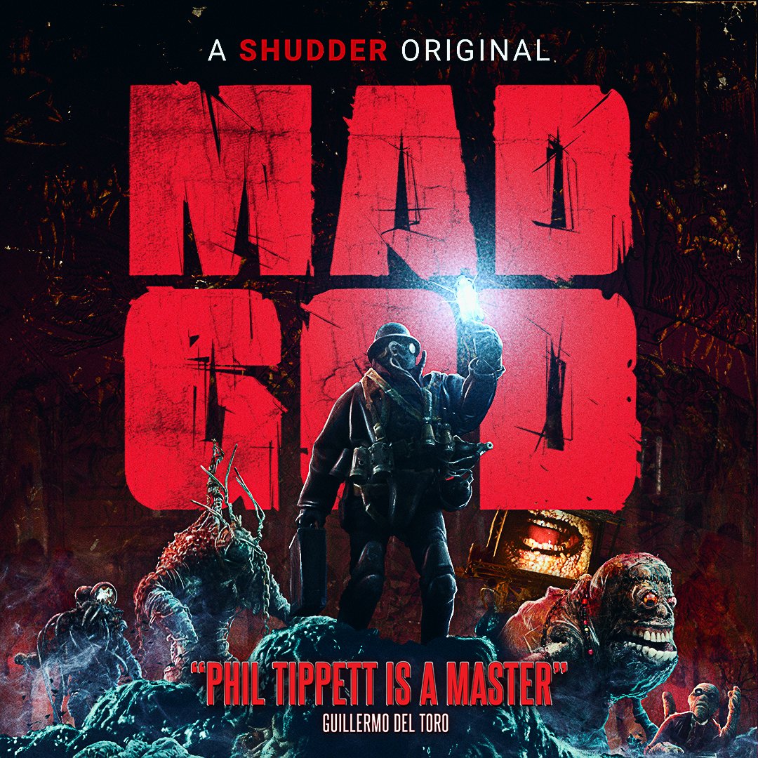 Shudder's tweet photo. A nightmare 30 years in the making. 

@PhilTippett's handcrafted masterpiece #MadGodMovie is now in theaters in NY and LA + coming to more screens &amp; Shudder next week: https://t.co/1kyXaehaON 

#TheLastDriveIn https://t.co/Xnx6ndWguz