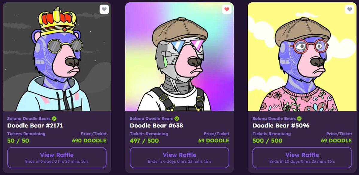 🪙Who is ready to spend some $DOODLE?🪙

Our first raffles have started over at <a href="/FamousFoxFed/">Famous Fox Federation 🦊🟠</a> &amp; all the $DOODLE is gonna get burnt🔥

Head over to our discord for the links &amp; to make sure you don't miss anything 🪂👀

#DoodleBears #SolanaNFTs #WAGDOO #SolanaSummer #NFTraffle