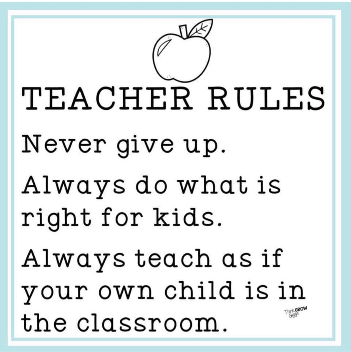 Because it is what we do as teachers!!!