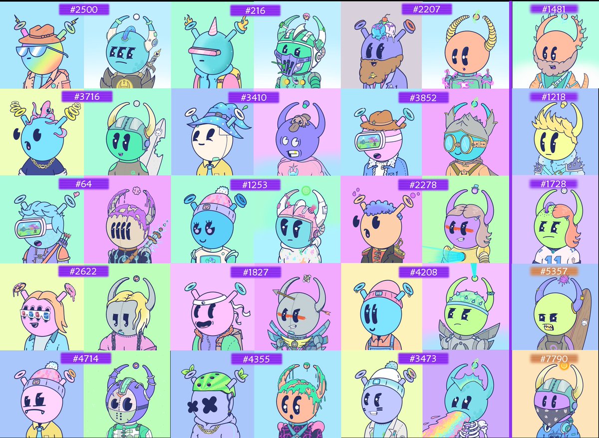<a href="/quirkiesnft/">Quirkies</a> 15 Alpha sets and 5 Delta (3 of them are <5000 so they can become 3 more Alphas 👀)
Not bad, huh? ♥️