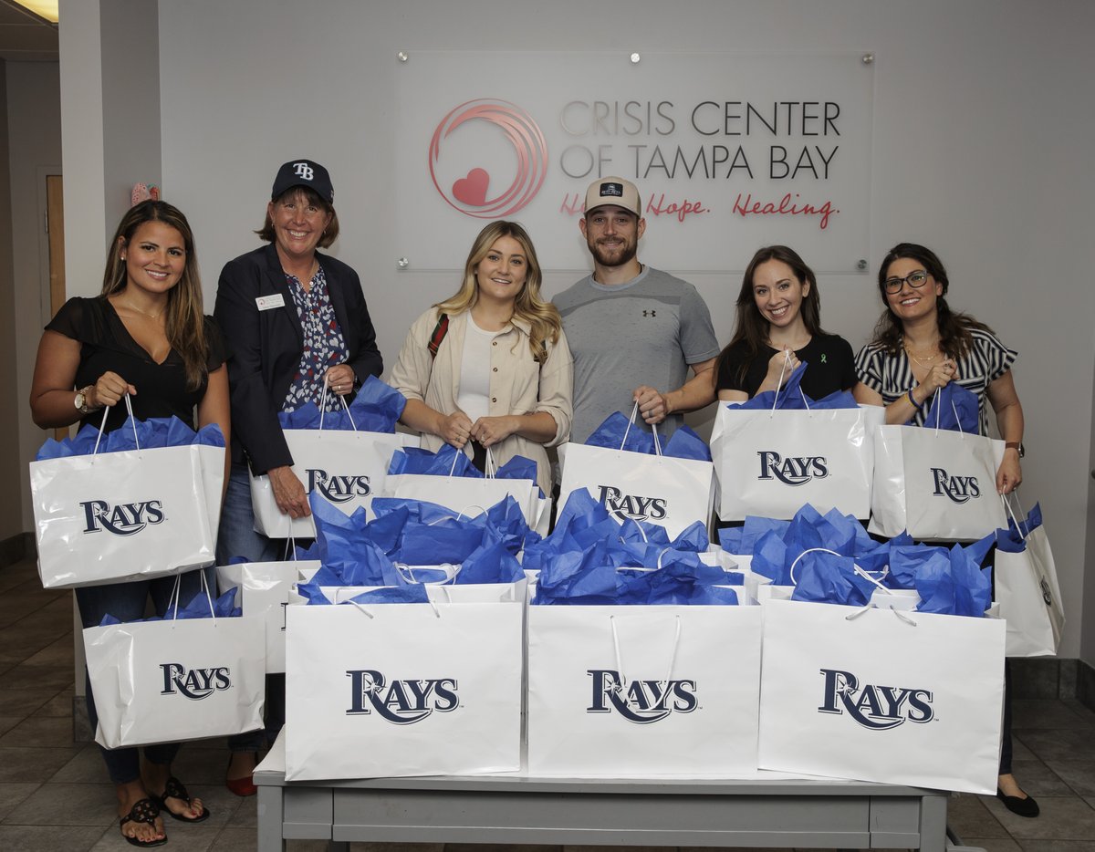 Thank you to the <a href="/RaysBaseball/">Tampa Bay Rays</a> families who packaged up and delivered gift bags for our Gateway staff as part of Mental Health Awareness Month! We appreciate your ongoing support of our work throughout the community.