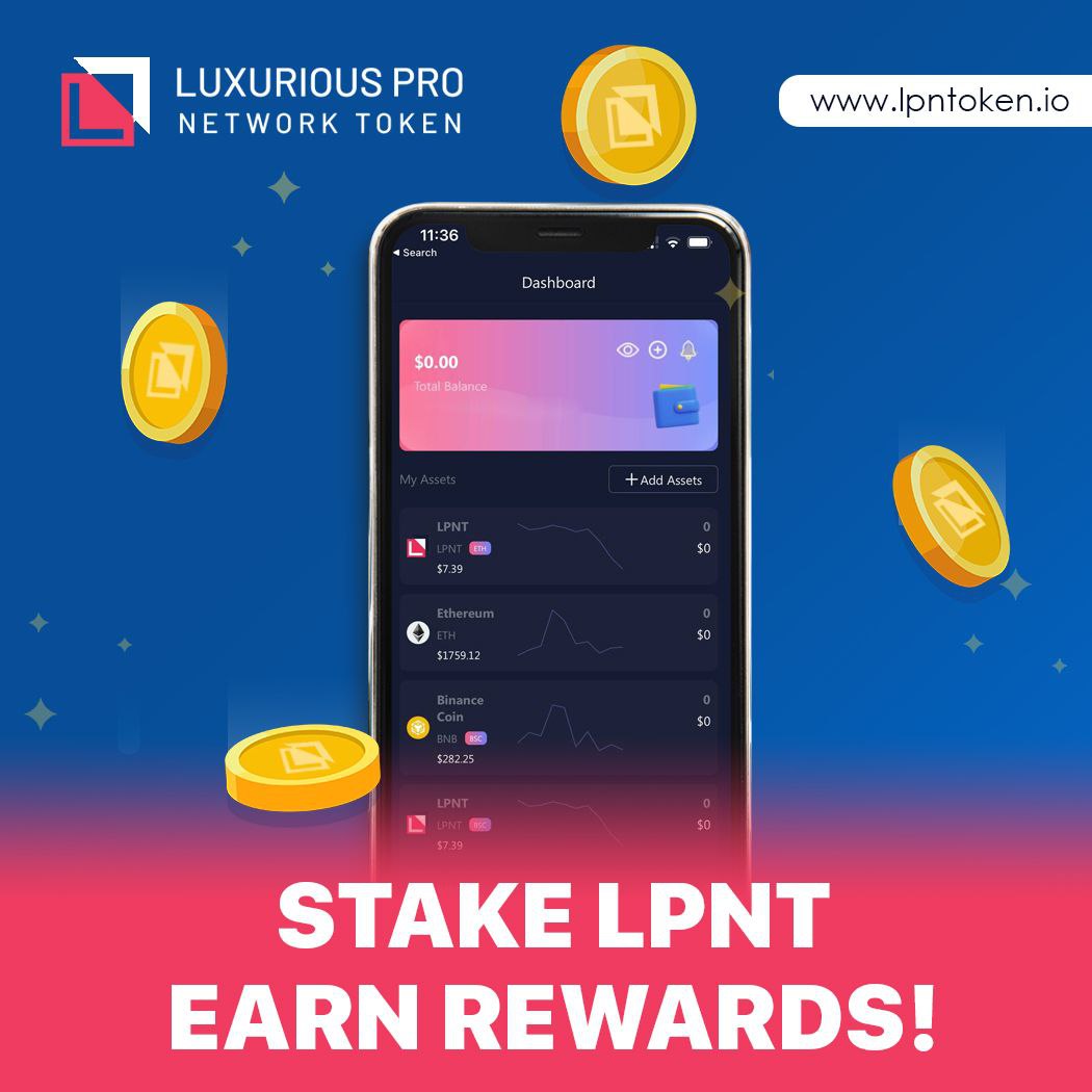 LPN Token official on Twitter "Staking in LPNT The financial Taste