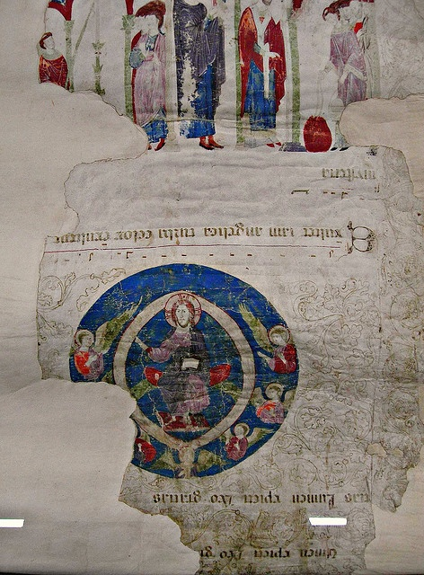 SarahBlick3's tweet photo. #MedievalStuff Note how the text/music is placed in one direction & the images in the other. The text/music was for the cleric & the images for the laity listening to the performance. They were really long. https://t.co/t9achji5kv