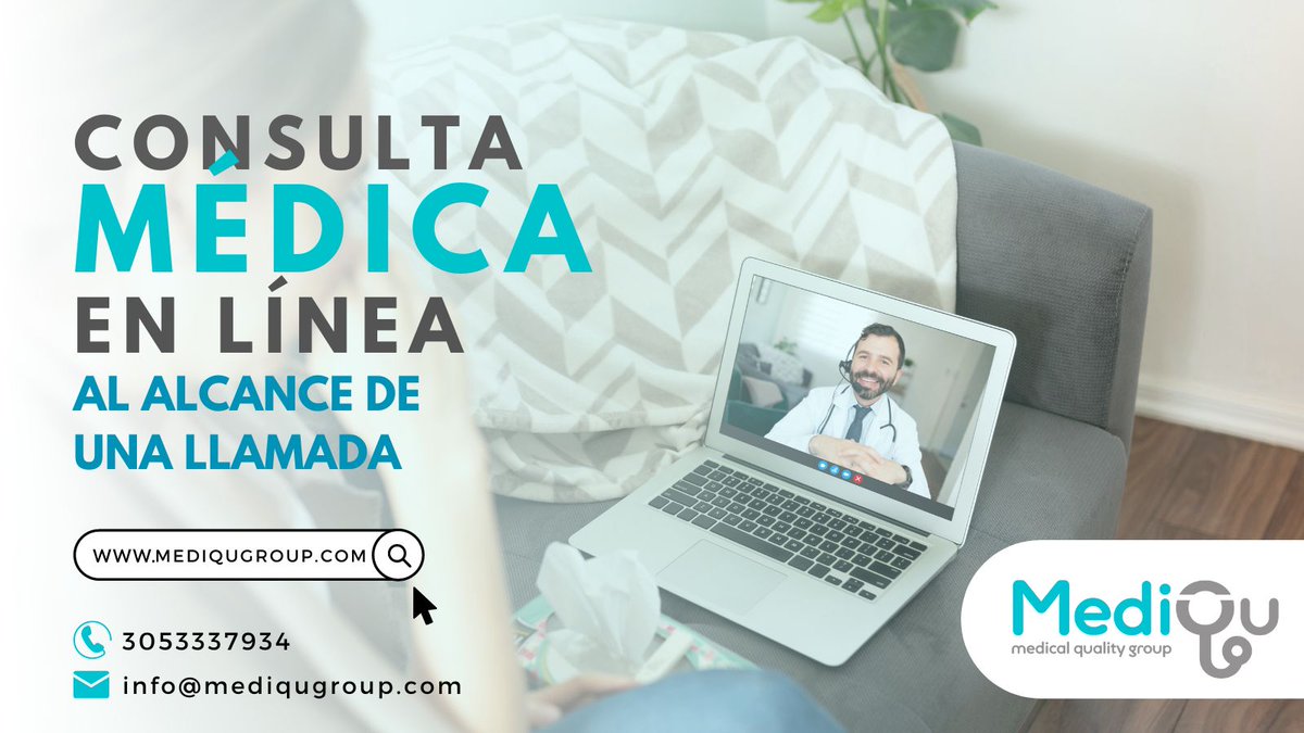 MediQuGroupCo's tweet photo. Llámanos y ten una consulta médica rápida y 100% segura. 👨‍⚕️

¡Te esperamos! 🤗

👨‍⚕️ Contáctanos:

📱| Teléfono: 3053337934
✉️ | Email: info@mediqugroup.com
🌐 | Sitio: https://t.co/GYdkJo0dBN https://t.co/fLWMDMPgug