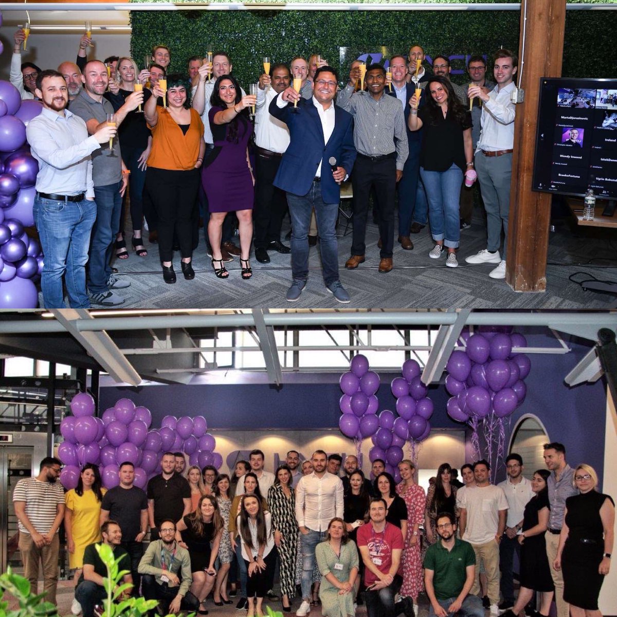 simonHYCU's tweet image. Incredible celebrating HYCU’s Series B with over 300 HYCUers across the world! @HYCUInc