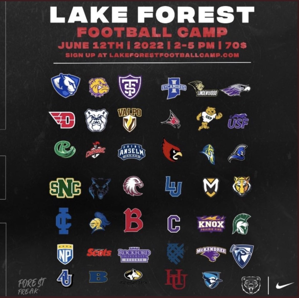 I will be attending Lake Forest Mega Camp June 12th! Will be putting on great performance! <a href="/GnhsFootball/">GNHS Football</a> <a href="/CoachBigPete/">Peter "Coach Big Pete" Leinweber</a> <a href="/DeepDishFB/">DEEP DISH FOOTBALL</a> <a href="/EDGYTIM/">Timothy “EDGYTIM” OHalloran</a> <a href="/LFC_FOOTBALL/">Jim Catanzaro</a> <a href="/Coach_Butts/">Luke Butts</a>