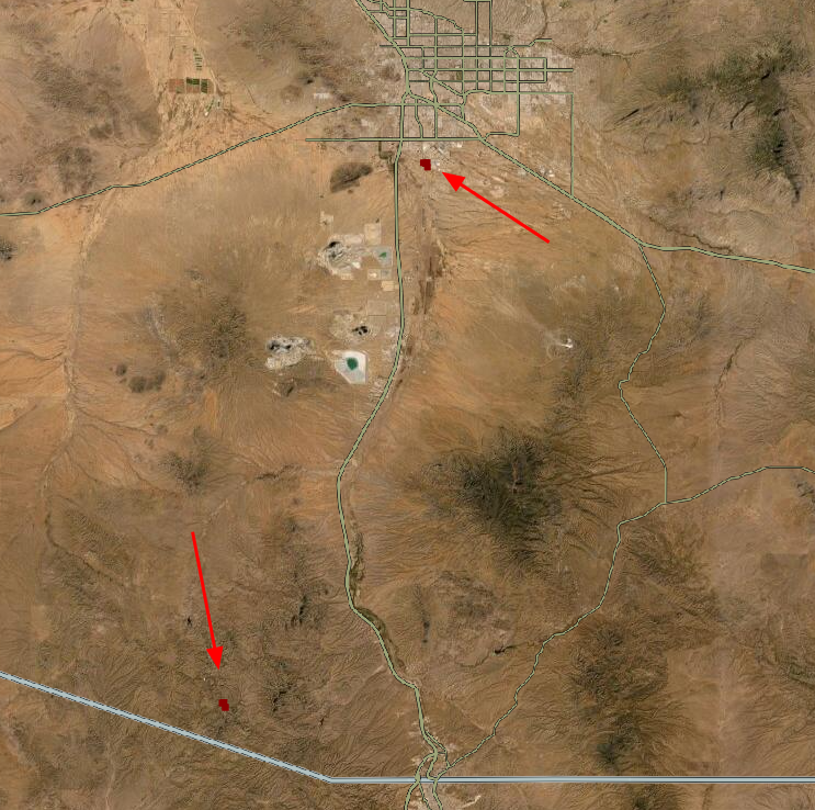 CCFirenIncident's tweet photo. Both #AzFire s #HughesFire (toward the top of picture) and the #MuleFire created their footprint on #FIRMS today.
Please help #PreventWildfire by following #FireRestrictions and #BeingResponsible by NOT dragging Tow Chains or driving on low / flat tires. https://t.co/0rLrkla2N6