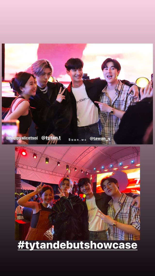 ttvntthappiness's tweet photo. It's cute that both #ArmAlice posted photos taken by #arm_wc's FC 

cr. happyalicetsoi &amp; arm_wc IGs
#Tawan_V #tytan #happyalicetsoi 
#TYTANDebutShowcase https://t.co/qYfL3ZUG3v