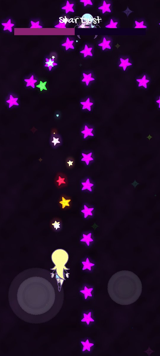 I figured out how to get the glow to work properly on Android. Also trying to think of what to call HP, or maybe I'll remove the name entirely and just have a bar for the player. Still working on making the spawning better
#GodotEngine #IndieGameDev #gamedevelopment #gamedev
