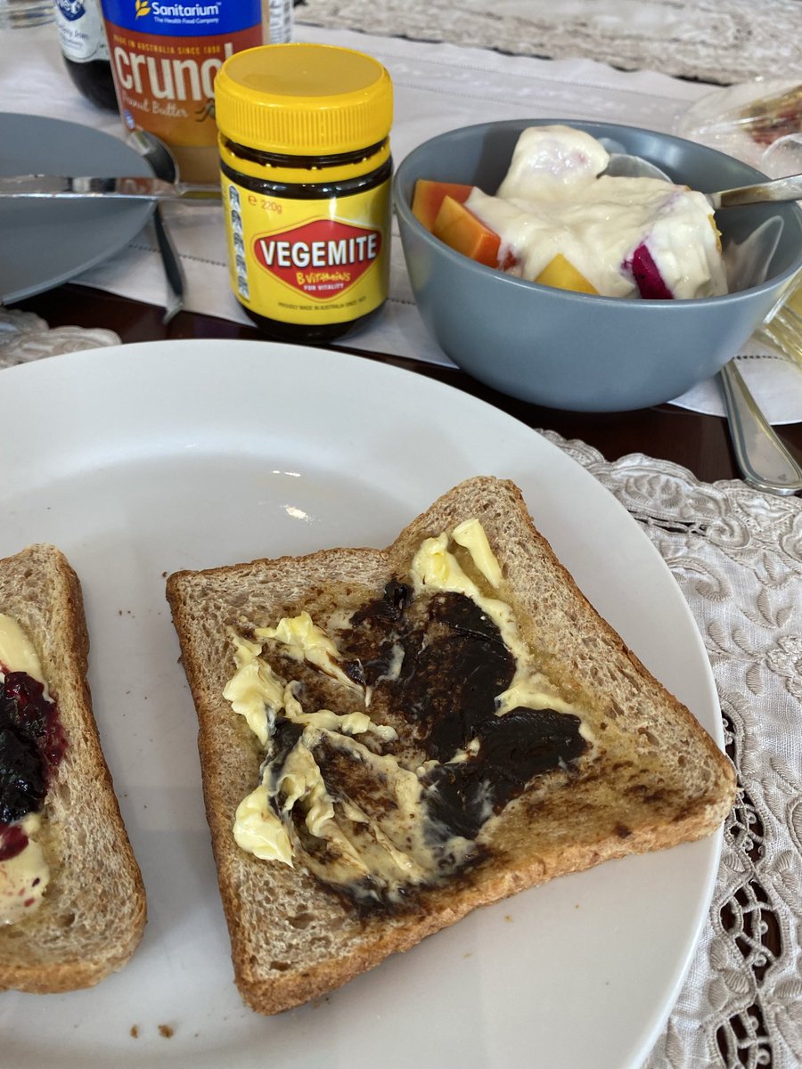 KL has fabulous food, but sometimes you just feel like Vegemite toast. I have mine with butter (not margarine). Butter to Vegemite ratio is important. How do you take yours? #Vegemite #TastesLikeAustralia