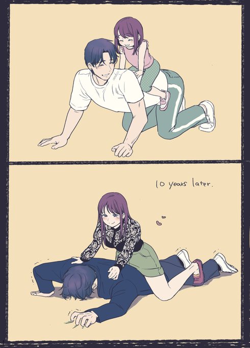 10年後のお馬さんごっこ*第4話配信されました* #漫画 #オリジナル #創作男女 #女の子 #年の差 https://t.co/zW3MutYFHW 