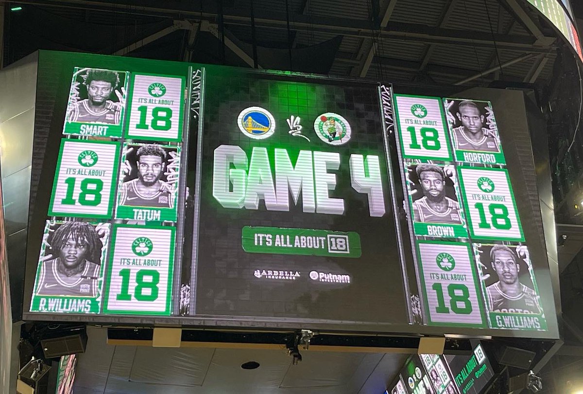 BernardLeePoker's tweet image. Game 4 @nba Finals @celtics #TwoDownTwoToGo #BleedGreen #Banner18