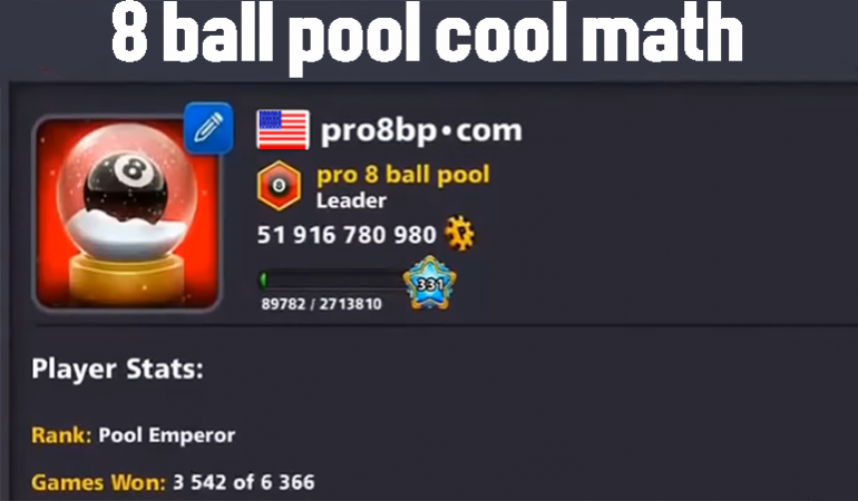 Cool Math Games, 8 Ball Pool, Cool Math