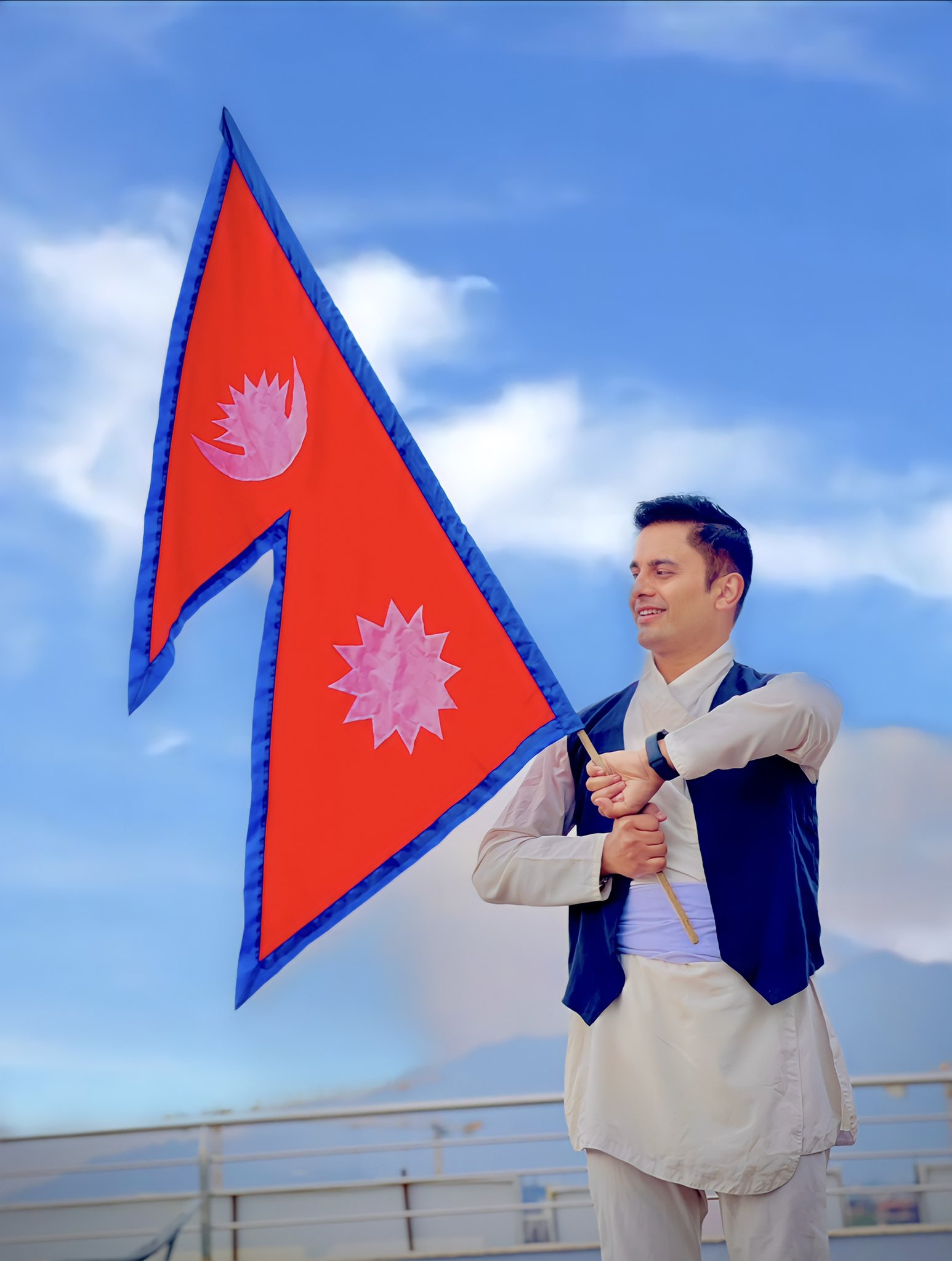 Dr Sandesh Lamsal (in Nepali: डा. सन्देश लम्साल), born on 17th August 1994, in the Dang district of Nepal, is a Nepalese internet celebrity, doctor, sportsman, social media influencer, model and social worker known for his innovative posts on different social media platforms and achievements on his social, professional & public life. Accordingto different sources, Dr Sandesh Lamsal is the First Nepalese Internet Celebrity to be verified on all social media platforms including Google, Yahoo, Bing, Twitter, Amazon, YouTube, Telegram, TikTok, Likee, Moj, Josh, Chingari, Tiki, Huut and Vero app in 2022. He is also considered the Most Stunning Nepali Man by different news sources, on the basis of his astonishing social media posts, bold character and hot photographs found on the internet.