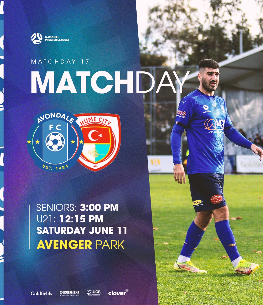 AvondaleFC84's tweet photo. MATCHDAY 17 today, let's go!

🆚 @FCHumeCity
📆 Seniors, 3:00 PM
📆 U21 – 12:15 PM
🏟 Avenger Park, Parkville

*

#LaFamiglia22 #matchday #soccer #gameday #explore https://t.co/WjCPpGOkhQ