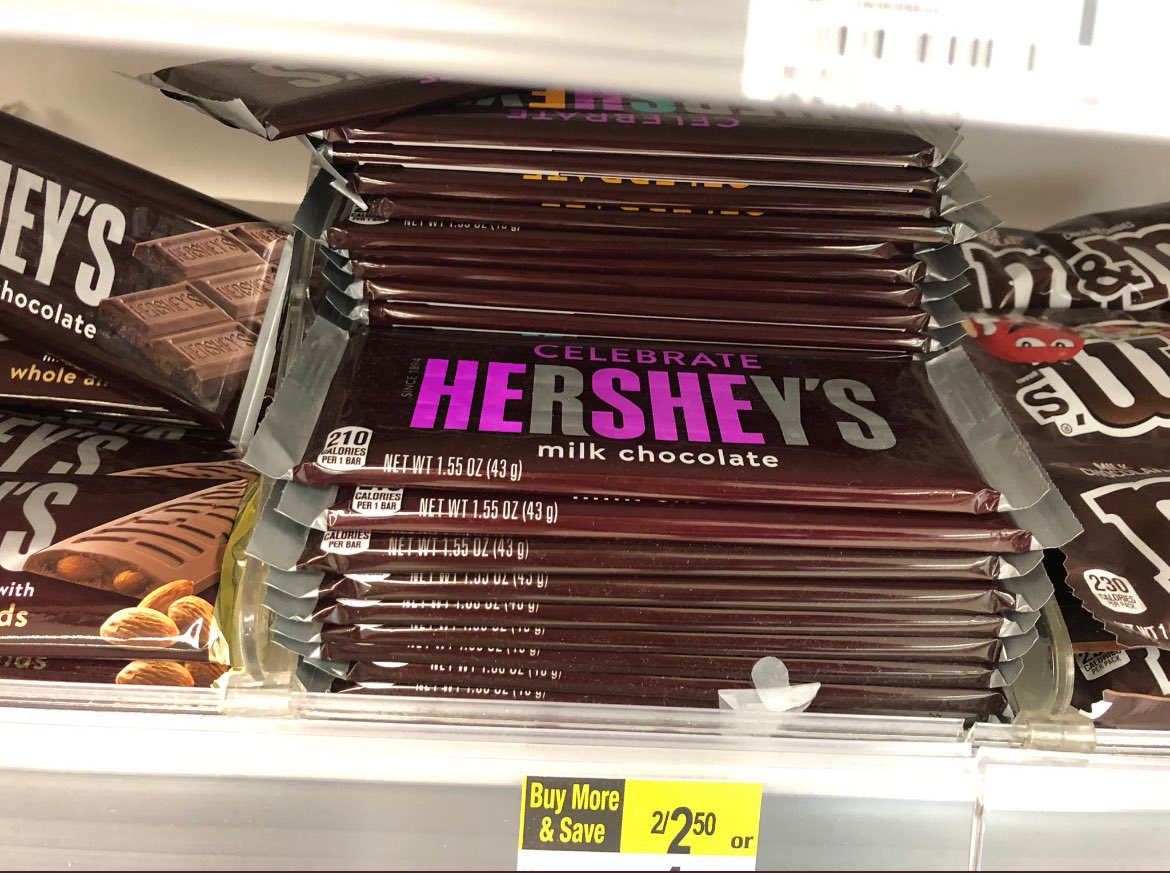 dehlaaaani's tweet photo. damn hersheys really out here calling us he-shes https://t.co/dbdK8DNgty