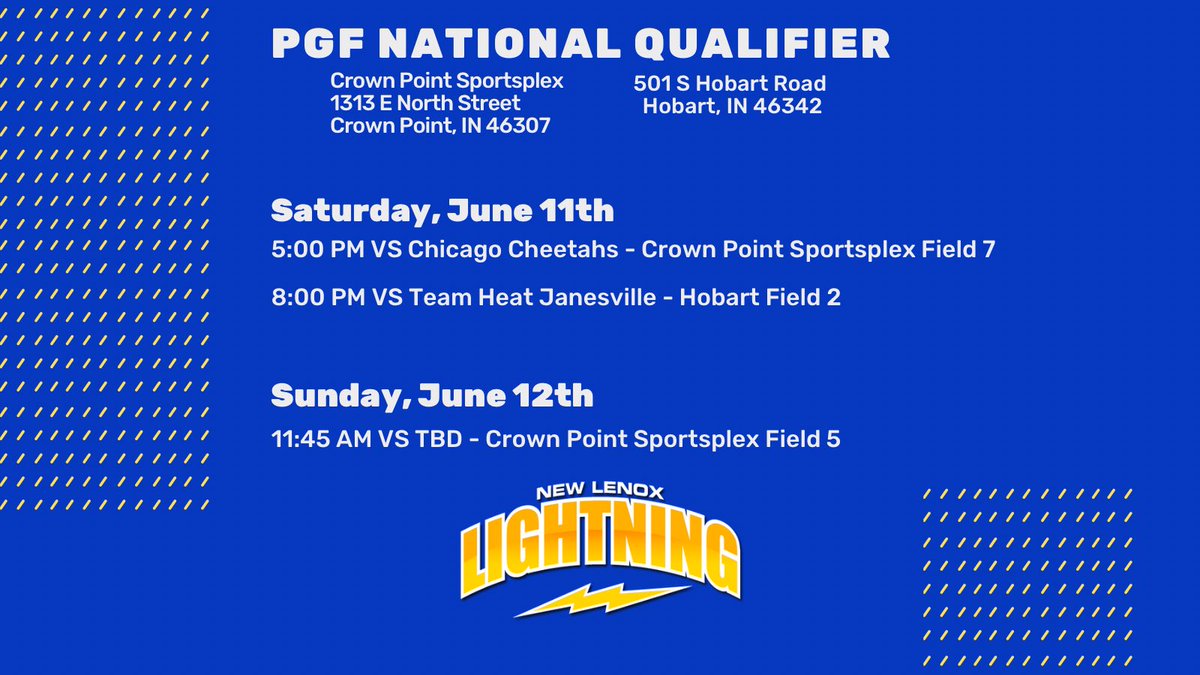WE’RE BACK!! Ready to kick the summer off in Crown Point, IN this weekend ⚡️