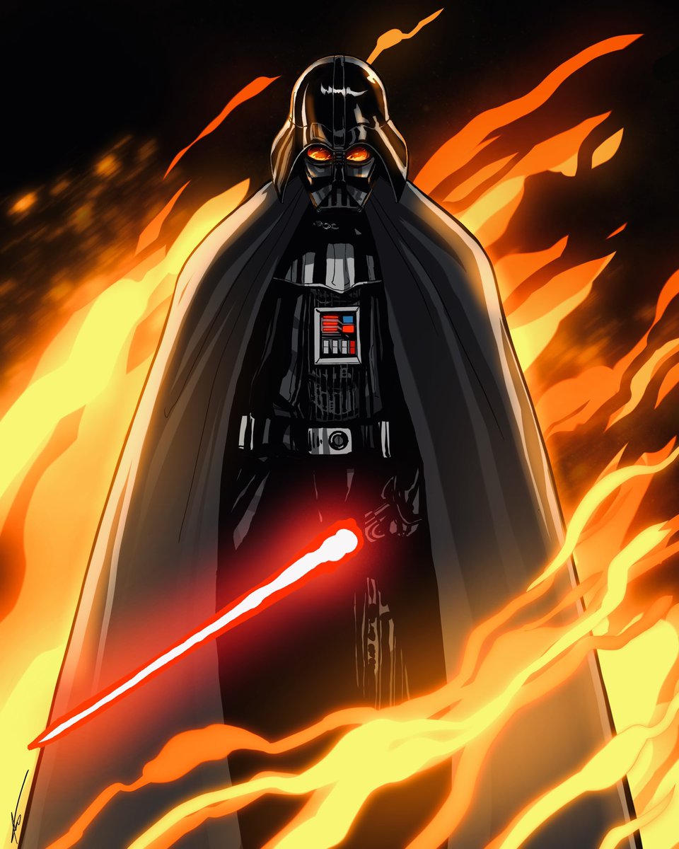 Massoart's tweet photo. “I AM… WHAT YOU MADE ME!!!” (Vader Illustration) 
.
.
.
#kenobi #ObiWan #starwars #DarthVader #kenobiseries #DisneyPlus #starwarsart #lucasfilm #obiwankenobi https://t.co/SYuWAkbKEX