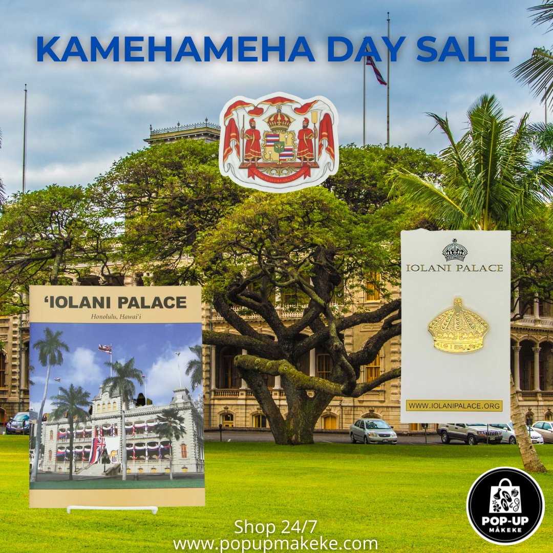 themakeke's tweet photo. KAMEHAMEHA DAY SALES
SALE ON HAE HAWAI'I + ALOHA 'ĀINA + IOLANI PALACE
& MERCHANDISE
https://t.co/vnaNFlaHzW
#popupmakeke #shophawaii #supporthawaii #shoplocal #onlineshopping #kamehameha https://t.co/CVSmcS4028
