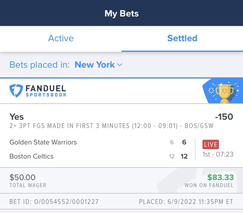 RipsAndSlips's tweet image. That was easy. #GamblingTwitter #Threepointers #NBAFinals #BOSvsGSW