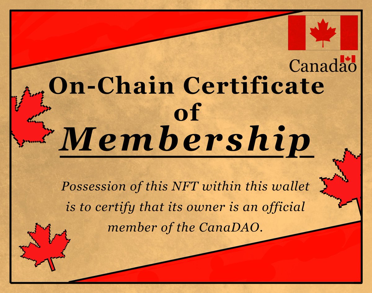 🇨🇦#DAO