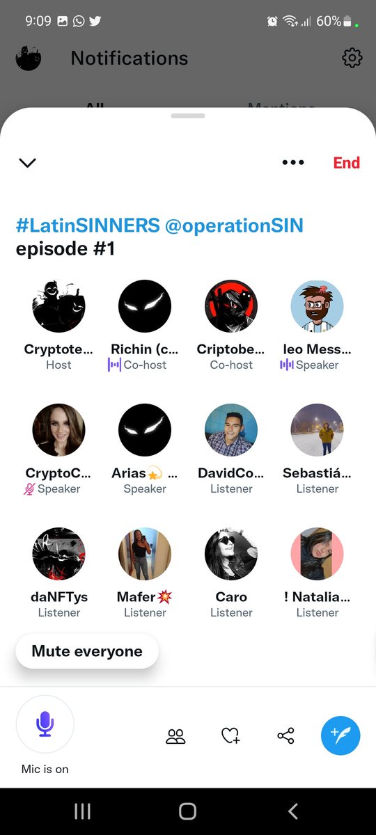 Cryptotendency (@cryptotendency) on Twitter photo We had a great time in our first space for the <a href="/operationSIN/">operationSIN</a> Spanish-speaking community!!
We are #LatinSINNERS #WeAreSINNERS
Thanks to everyone that joined! And to my wonderful co-hosts <a href="/patriciacbz87/">Criptobeach</a> <a href="/Rich1NFT/">Richin | 🍦🍨 ☕</a> and <a href="/CryptoClau793/">Calena ❤️</a> u rock! 👊
We are going to rescue <a href="/NFTLlama/">NFT Llama</a> We had a great time in our first space for the <a href="/operationSIN/">operationSIN</a> Spanish-speaking community!!
We are #LatinSINNERS #WeAreSINNERS
Thanks to everyone that joined! And to my wonderful co-hosts <a href="/patriciacbz87/">Criptobeach</a> <a href="/Rich1NFT/">Richin | 🍦🍨 ☕</a> and <a href="/CryptoClau793/">Calena ❤️</a> u rock! 👊
We are going to rescue <a href="/NFTLlama/">NFT Llama</a>