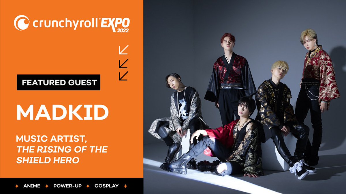 📰 | O grupo MADKID irá aparecer na plataforma de streaming " Crunchyroll Expo " nos Estados Unidos em agosto ! Será transmitido o show na América depois de um bom tempo..

© crunchyrollexpo