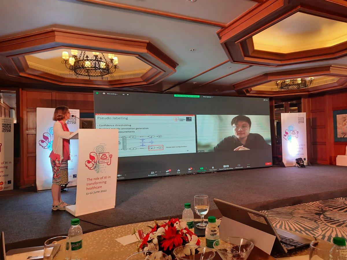 Garbhinicohort's tweet photo. Dr Qingchao Chen spoke about the generalization of #AIgorithms so that they do not fail when external data sets are used. Case studies were used to demonstrate this. How are parrots🦜different from crows ?🤔#Healthcare #AI @oxengsci
@THSTIFaridabad @UniofOxford @adapt_thsti https://t.co/htjt7tCbtI