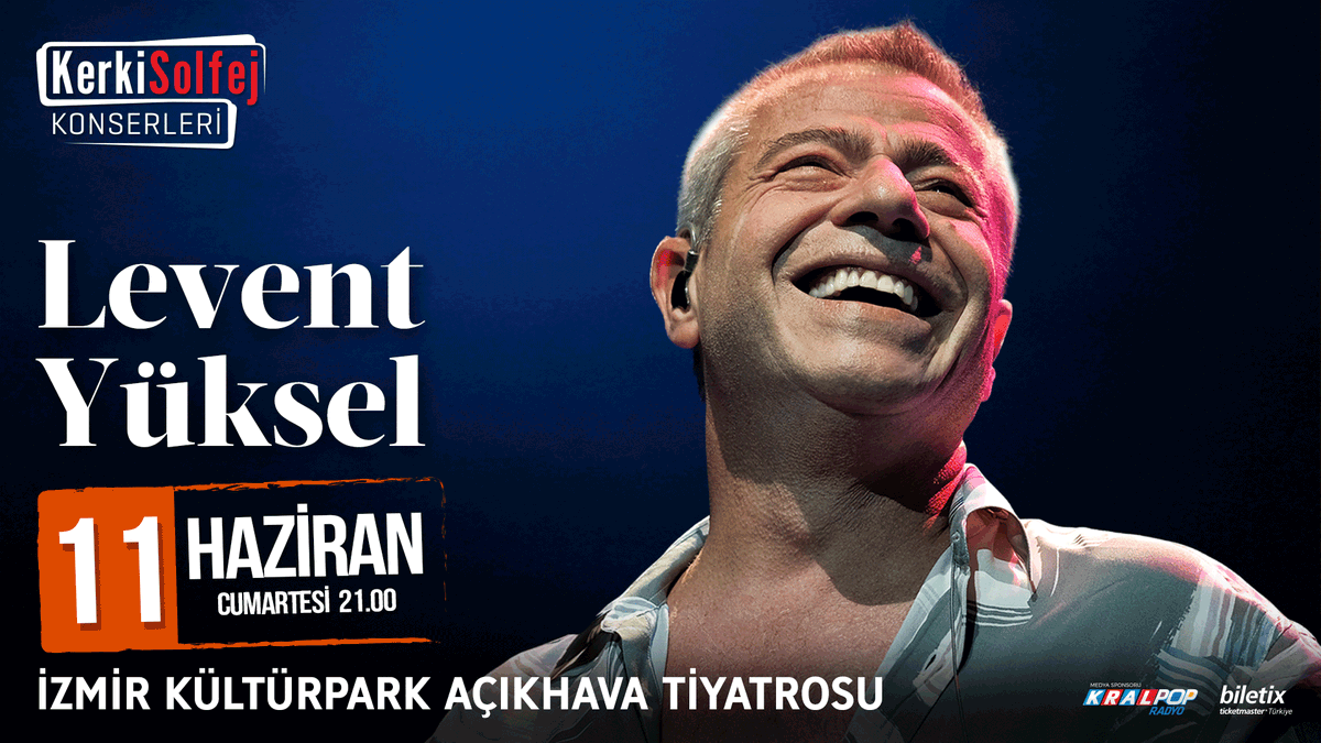 KralPop's tweet photo. Levent Yüksel bu akşam İzmir Kültürpark Açıkhava Tiyatrosu'nda sahnede...

Bilet Satışları @biletix'te
Bilgi Tel 0850 205 10 20

@levent_yuksel @KerkiSolfej  #leventyüksel #kerkisolfej #konser #kralmüzik https://t.co/763zsuM6qT