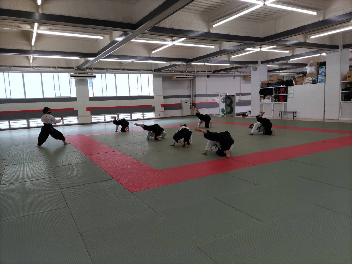 法政大学躰道部 部員いつでも募集中 今日の稽古の様子です ハンドスプリングの動画をインスタに載せたのでそっちも観てね ᴗ 写真は呪術廻戦でも使われた卍蹴りという技の様子です T Co Lx9m9x7ptk 躰道 法政 武道 アクロバット