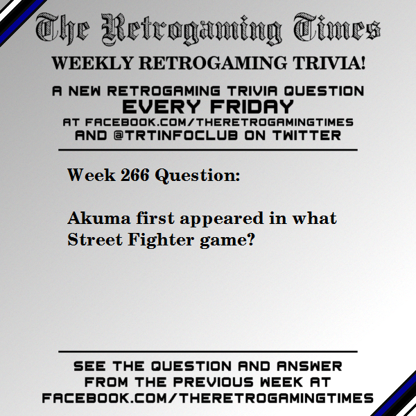 TRTinfoclub's tweet photo. Weekly #Retrogaming #Trivia! Week 266 - https://t.co/fD2BvE1JN1 - Submit a trivia question: trt@classicplastic.net - Read the latest issue: https://t.co/jdezGiBZzg #TheRetrogamingTimes #WeeklyRetrogamingTrivia #streetfighter #capcom https://t.co/74aGdZqvVe