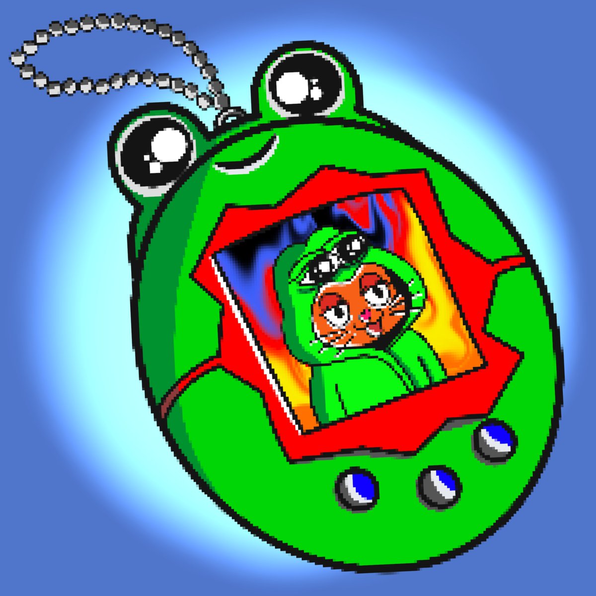 Hi I'm Meow haloooo. Happy to Cat's Town with TamaCat 90s by Hoodie A Cats Discover the best items in this collection. Meowwwww
🛒Available Now 😻 
foundation.app/@HoodieACats/f…
#pepe  #Frog  #NFTCommunity   #FrogFam  #PepeFam #Cat #90s