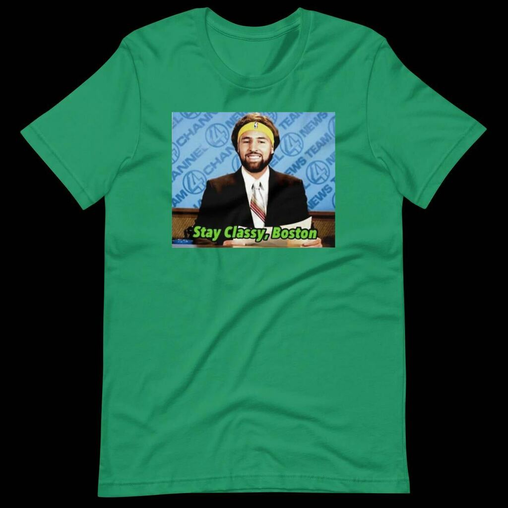 Cover3MLB's tweet photo. We just couldnโt resist with this one! Sorry not sorry Klay! ๐ #StayClassyBoston
Shirt available in 5+ colors for a limited time at https://t.co/3ZB0QUJKKl (LINK IN BIO)โ๏ธ https://t.co/hnU8A4Rnxg