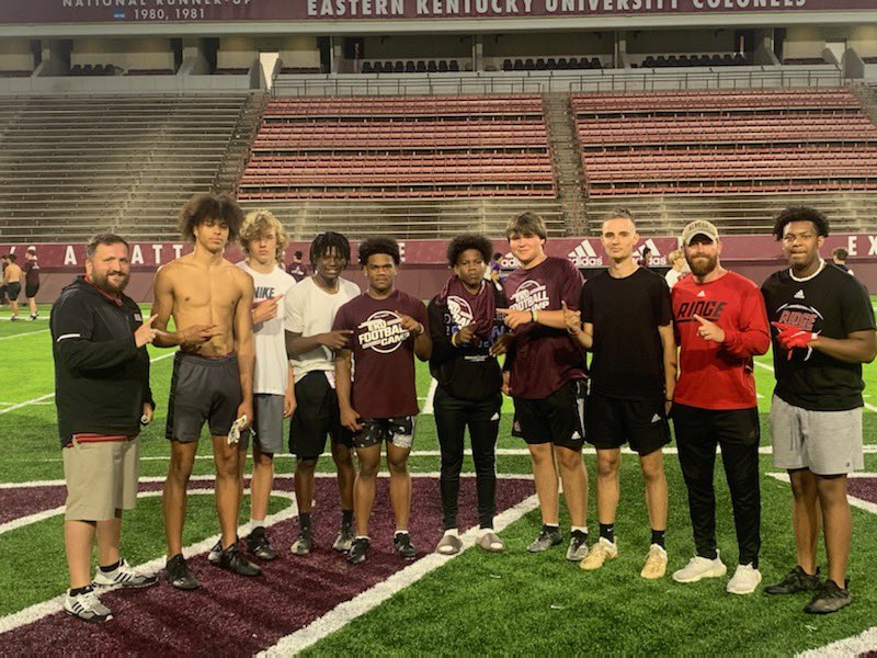 Hard to imagine having a better day @prphsfootball 

We’re not settling for being pretty good, it’s time to be special. Best camp of the season <a href="/EKUFootball/">EKU Football</a> <a href="/Coach__Jake/">Jake Johnson</a> 

<a href="/jakobwithnoc/">Jakob Dixon</a> <a href="/Kaydentip10/">Kayden Anderson</a> <a href="/anthonywoods203/">Anthony Woods</a> <a href="/BrandonWash04/">Brandon washington</a> <a href="/CraytonSantana/">Santana Crayton</a> <a href="/TRoth2025/">TuckerRoth</a> <a href="/masonlewis_13/">Mason Lewis</a>