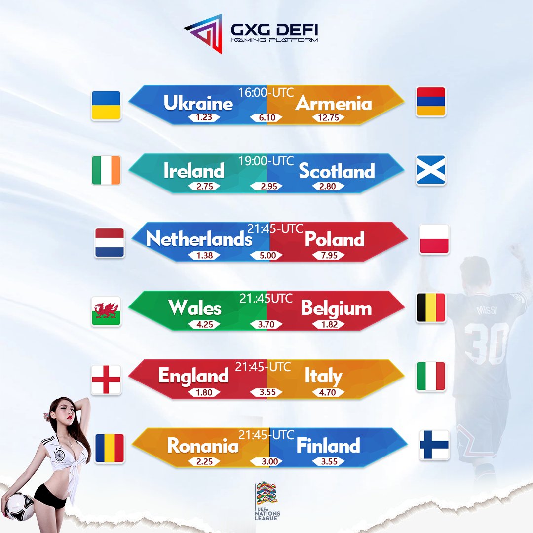 Top Matches for today          
 100% on the first deposit 
SIGNUP NOW!
gxgbet.com

#gxgbet #sports #betting #gaming #eSports #defi