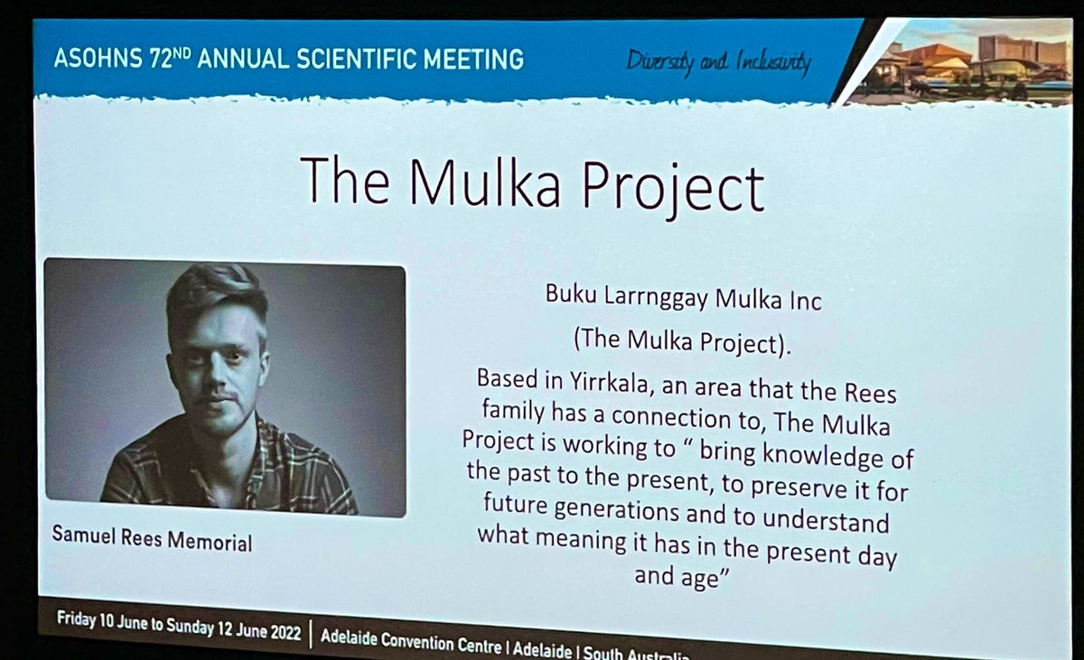 President’s Award-Congratulations to the #MulkaProject @asohns2022 @adelaide