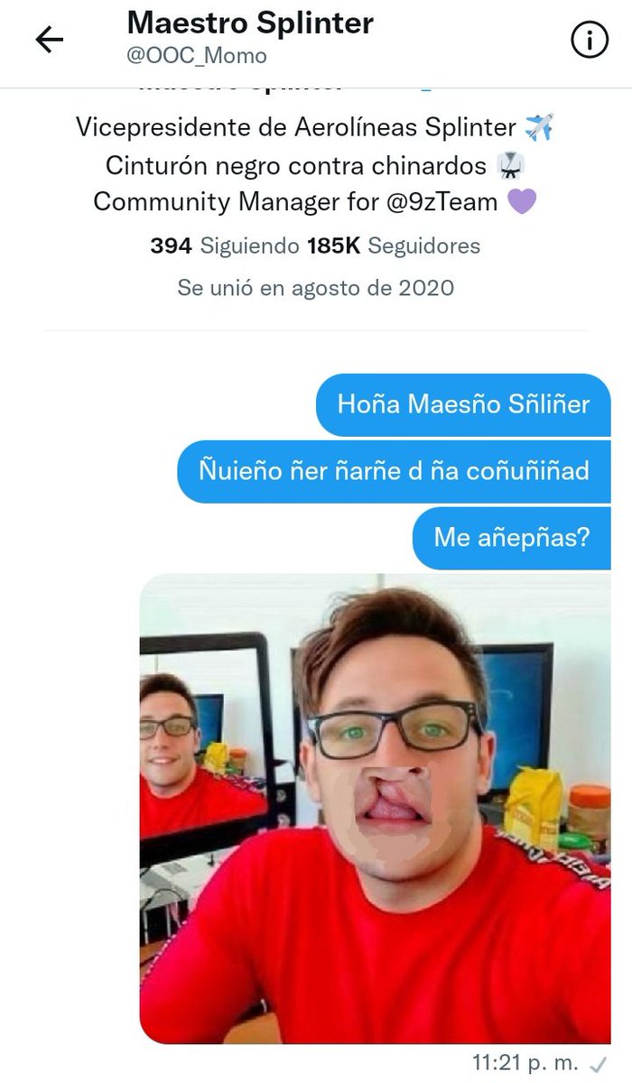 Splinter Gangoso (@splintergangoso) on Twitter photo 