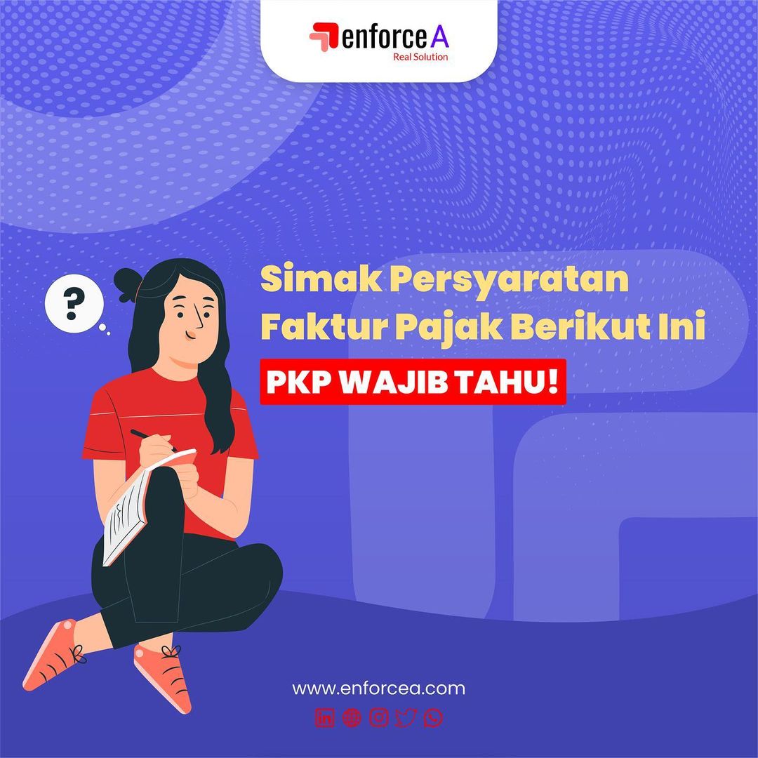EnforceA_info's tweet photo. Jika anda termasuk Pengusaha Kena Pajak (PKP), anda wajib mengetahui dan memenuhi persyaratan formal dan material.

Lalu, apa saja persyaratan formal dan material tersebut? Yuk ketahui di infografis berikut!

#enforcea #petacreative https://t.co/NUIsf1cQur