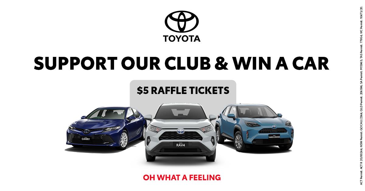 Support your club; buy a raffle ticket - eepurl.com/h4akh9