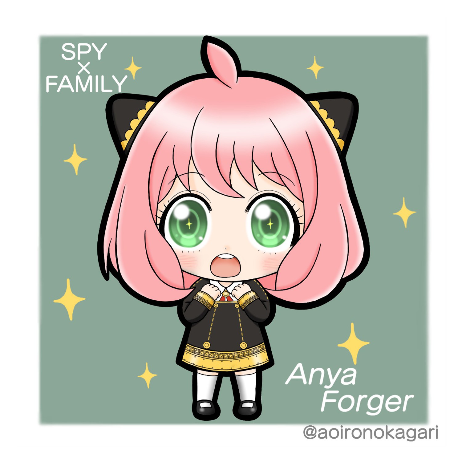 あおいろ アーニャちゃんは可愛い 再確認 Spy Family スパイファミリー Anyaforger アーニャ フォージャー ミニキャラ お絵描き好きな人と繋がりたい イラスト好きさんと繋がりたい 絵柄が好みって人にフォローされたい T Co E1g3talyhf
