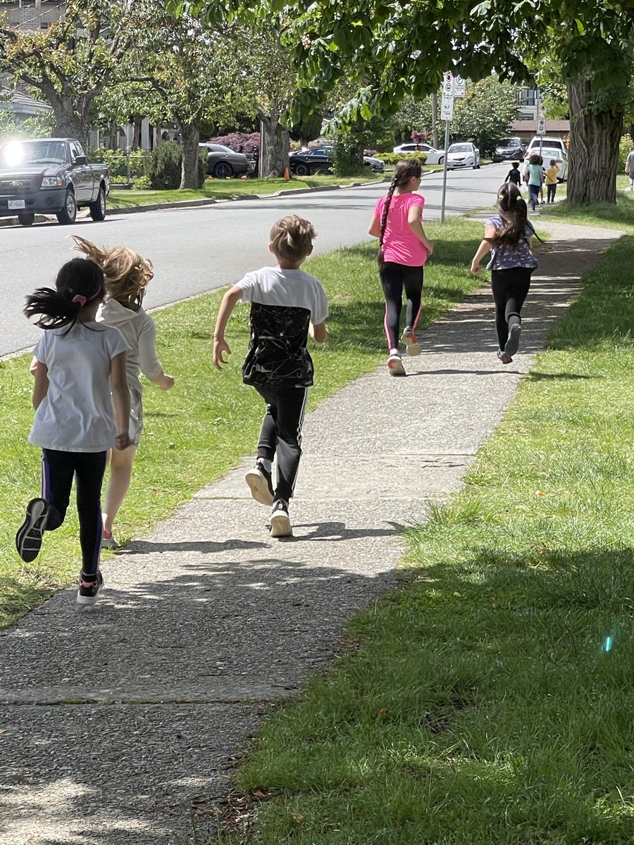 Our Jog-a-Thon was a huge success. The weather person knew that we needed sunshine today #running #ecoleinman