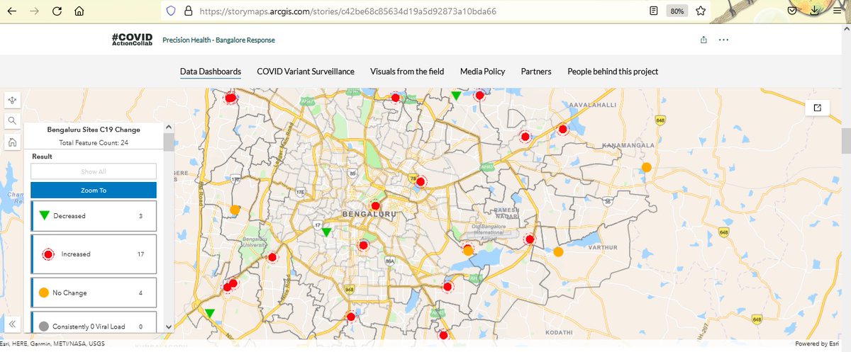 fishtiaq's tweet photo. Real-time #SARSCoV2 trend in sewersheds #wastewater in #Bangalore-
#BellandurAmaniKere
#Agaram
#CubbonPark
#KRPuram
#YelahankaPh1
#Lalbagh
#Hebbal
#HoramavuAgara
#KCValley1
#Chikkabanavara
#Hulimavu
#Sarakki
#YelemallapChettiKere
#Kempabundhi
#Kengeri
#Rajacanal https://t.co/83G0Zqcl6u
