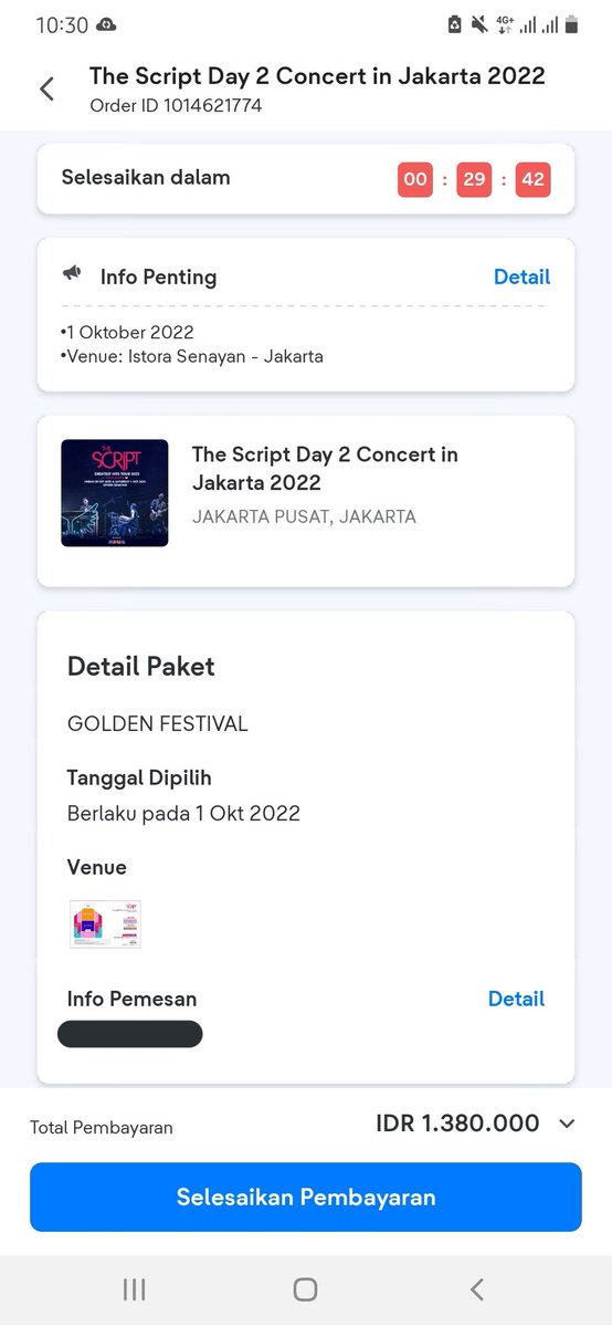 huniverse1994's tweet image. WTS Tiket The Script Golden Festival
Belum dibayar tapi
#TheScriptinJakarta