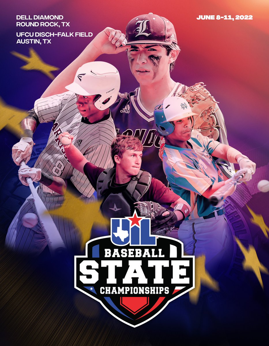 CONFERENCE 5A #UILState CHAMPIONSHIP
<a href="/_LondonBaseball/">CC London Baseball⚾️</a> 🆚 @BrockHSBaseball 

⏰ 9:00 am (updated start time)
🏟 Dell Diamond
⚾️ uiltexas.org/baseball/state
🖥 <a href="/NFHSNetwork/">NFHS Network</a> : bit.ly/UILBaseballCha…
📊 uilstats.com
📖 adobe.ly/3mHlpyZ